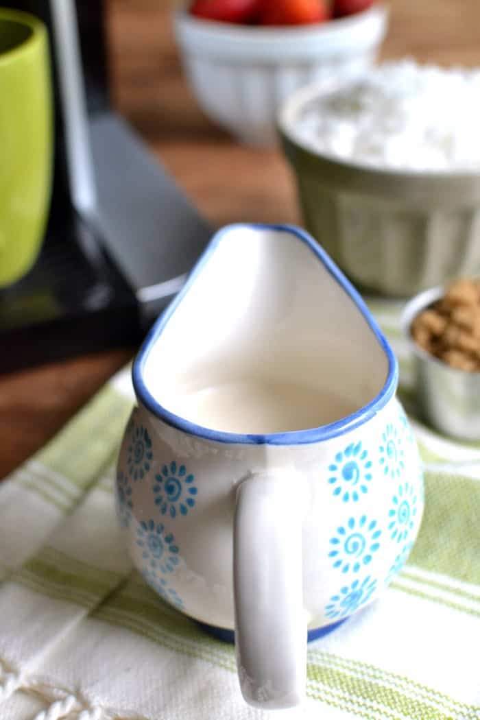  3-ingredient Caramel Coconut Coffee Creamer and a review of the Touch Single-Serve Coffee Brewer!