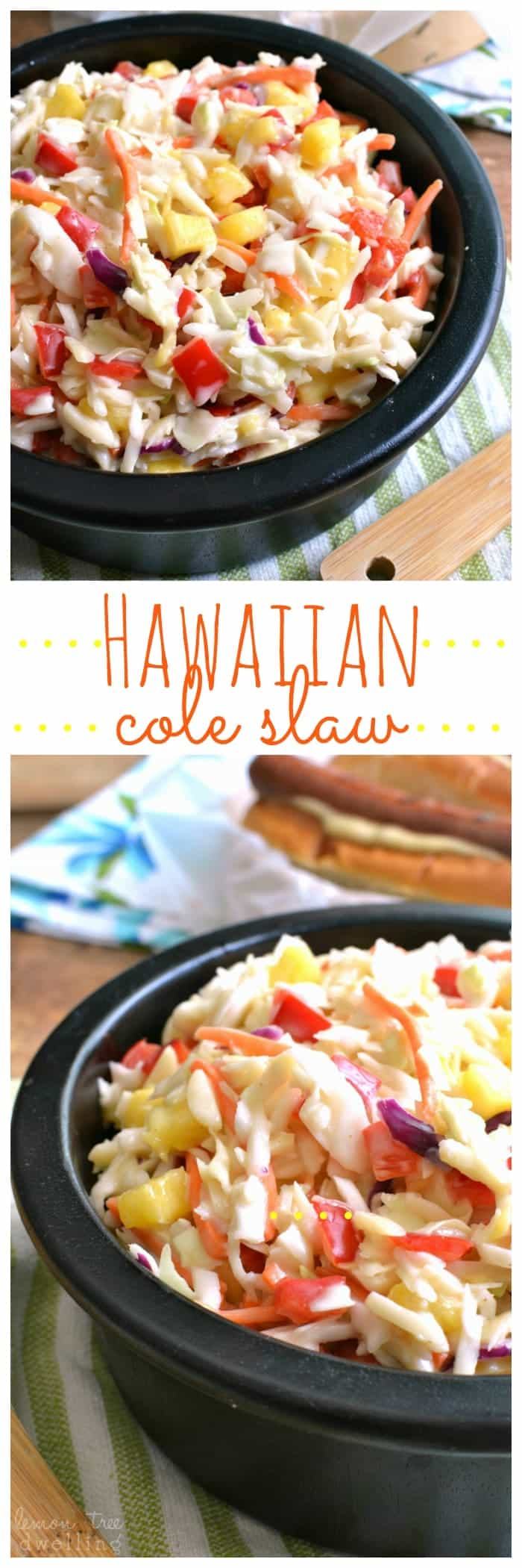 Hawaiian Cole Slaw and Ball Park Park's Finest hot dogs - the perfect summer pairing! #FinestGrillathon #ad @BallParkBrand