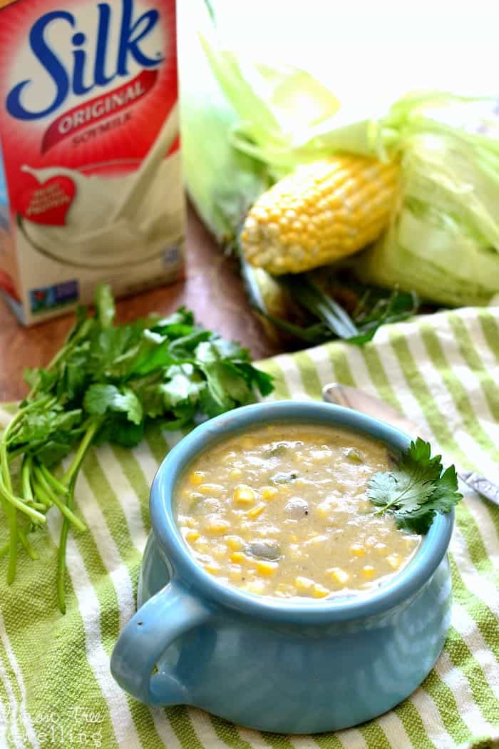  This Creamy Corn Chowder is hearty, delicious, and packed with sweet corn flavor.....and you'd never guess it's dairy-free!