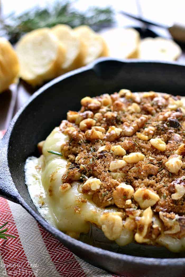 Keto Baked Brie with Brown Sugar Pecan Glaze Baked brie, Pecan glaze