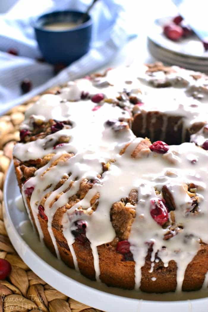 Cranberry Coffee Cake (dairy-free) | Sugared & Stirred