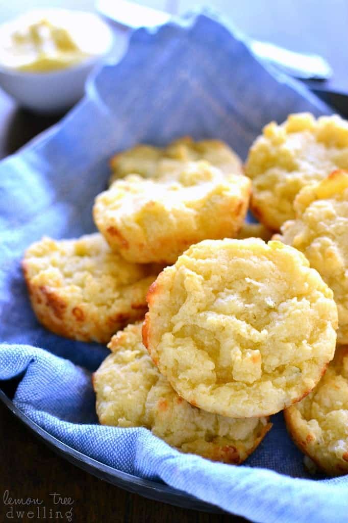 These Easy Cheesy Muffin Tin Biscuits are rich, buttery, and loaded with the delicious flavor of pepper jack cheese. They come together in minutes and make the perfect addition to your holiday table!