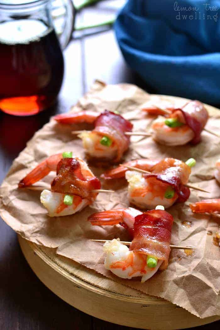 Maple Bacon Wrapped Shrimp is one of my favorite holiday appetizers! It's easy to make, packed with flavor, and sure to please a crowd!