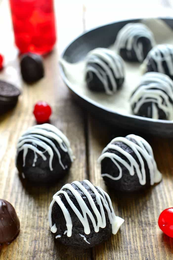 Cherry Cordial Oreo Truffles are the perfect sweet treat...and made with just 4 ingredients!