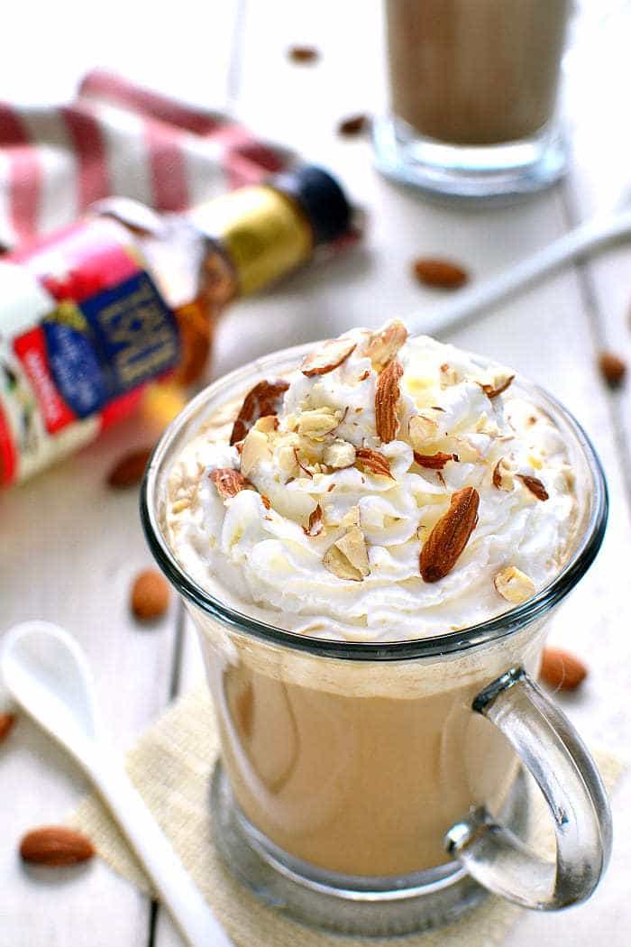 This Vanilla Almond Latte combines the classic flavors of vanilla and almond in a delicious drink that's easy to make and even better than your favorite coffeehouse beverage!