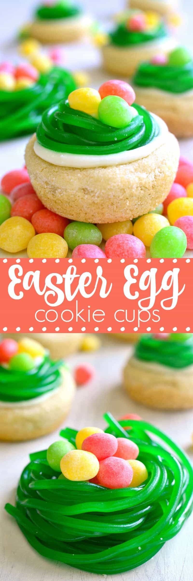 Easter Egg Cookie Cups | Lemon Tree Dwelling