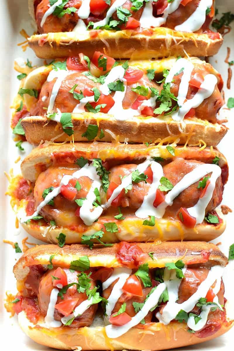 These Enchilada Meatball Subs combine two family favorites in one delicious dish that's easy to make and perfect for busy weeknights or game days!