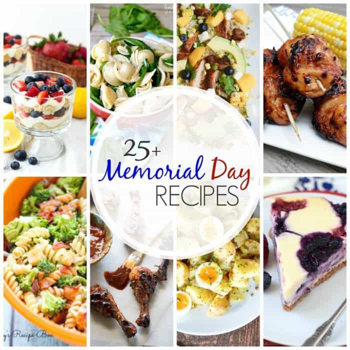 titled photo collage - 25+ Memorial Day Recipes