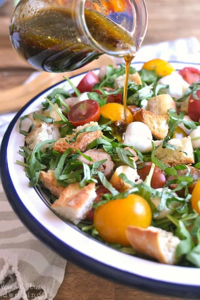 Caprese Panzanella salad