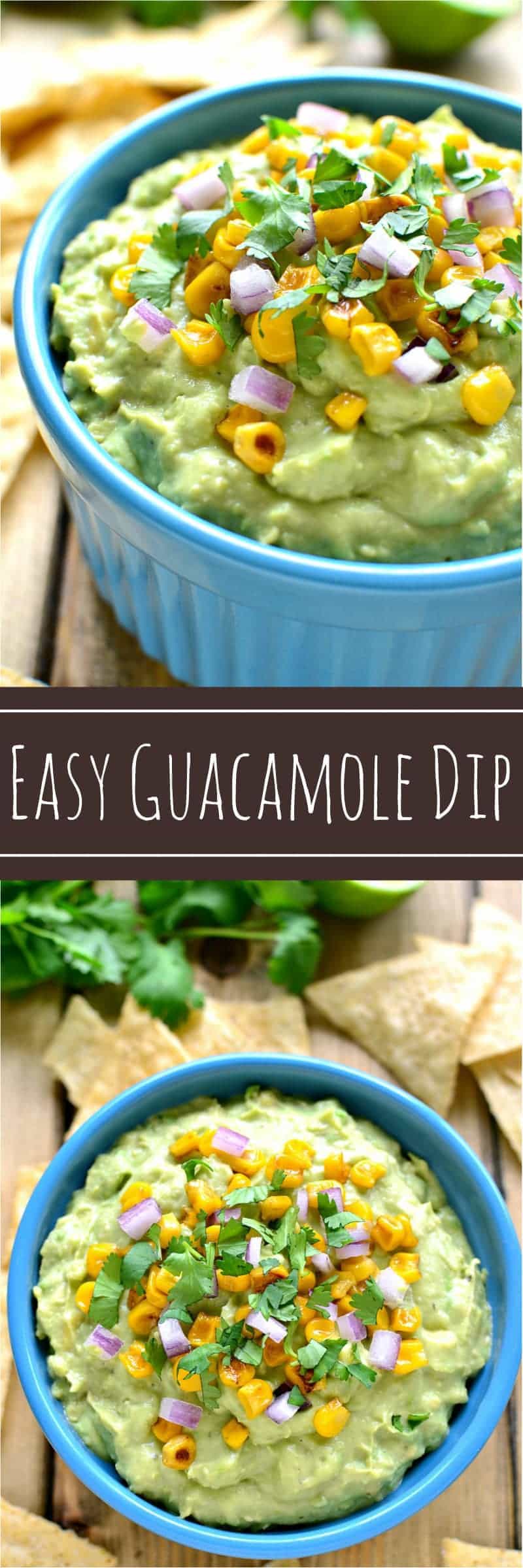 This Easy Guacamole Dip comes together two ingredients! Add your favorite garnishes to jazz it up, or serve it as is. Either way, it's guaranteed to become a quick & easy crowd favorite!