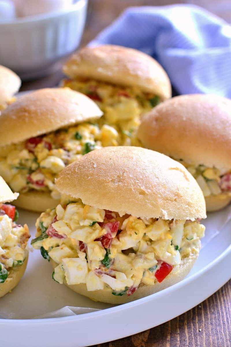 Cobb Egg Salad is loaded with all the flavors of cobb salad and is delicious in a sandwich or all on its own! Perfect for lunch with friends or a picnic at the park, this recipe takes egg salad to a whole new level!
