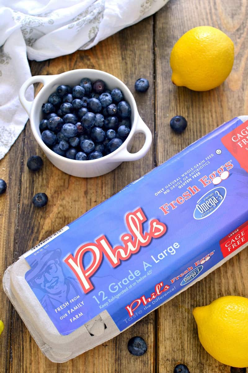 These Blueberry Lemon Bars take the classic bars to the next level with the addition of fresh blueberries! Deliciously sweet and perfect for summer!
