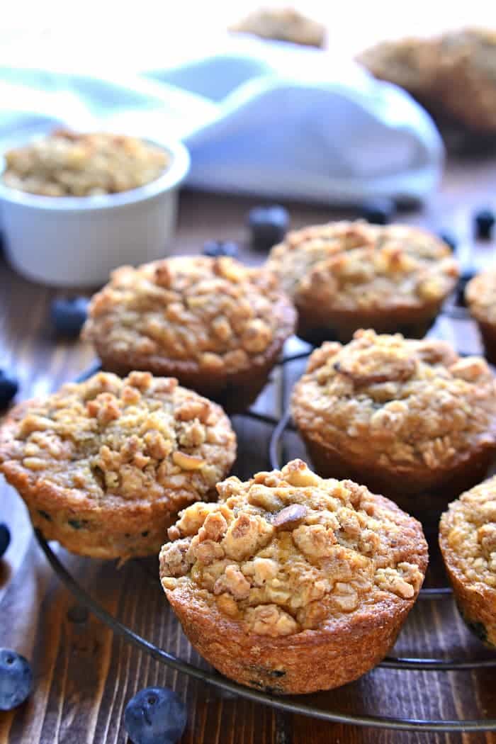 Blueberry Granola Muffins 5 small