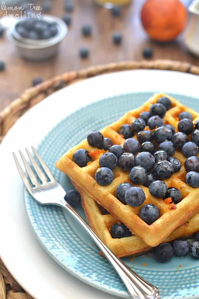 Blueberry Orange Waffles 2