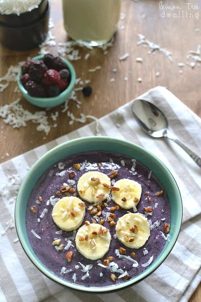 Triple Berry Banana Smoothie Bowl 5b