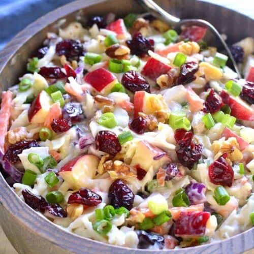 Apple Cranberry Coleslaw Lemon Tree Dwelling