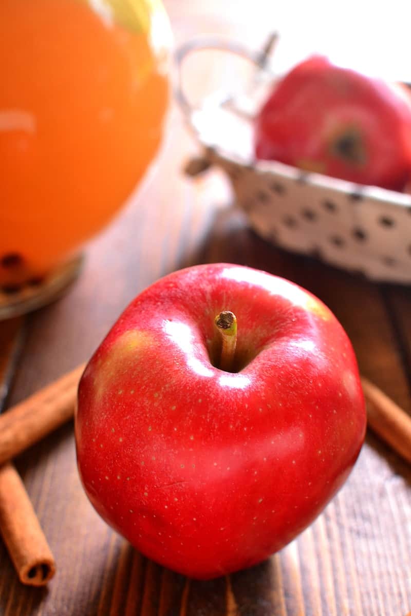 Apple Pie Sangria tastes just like apple pie...in a glass! THE perfect drink for fall!