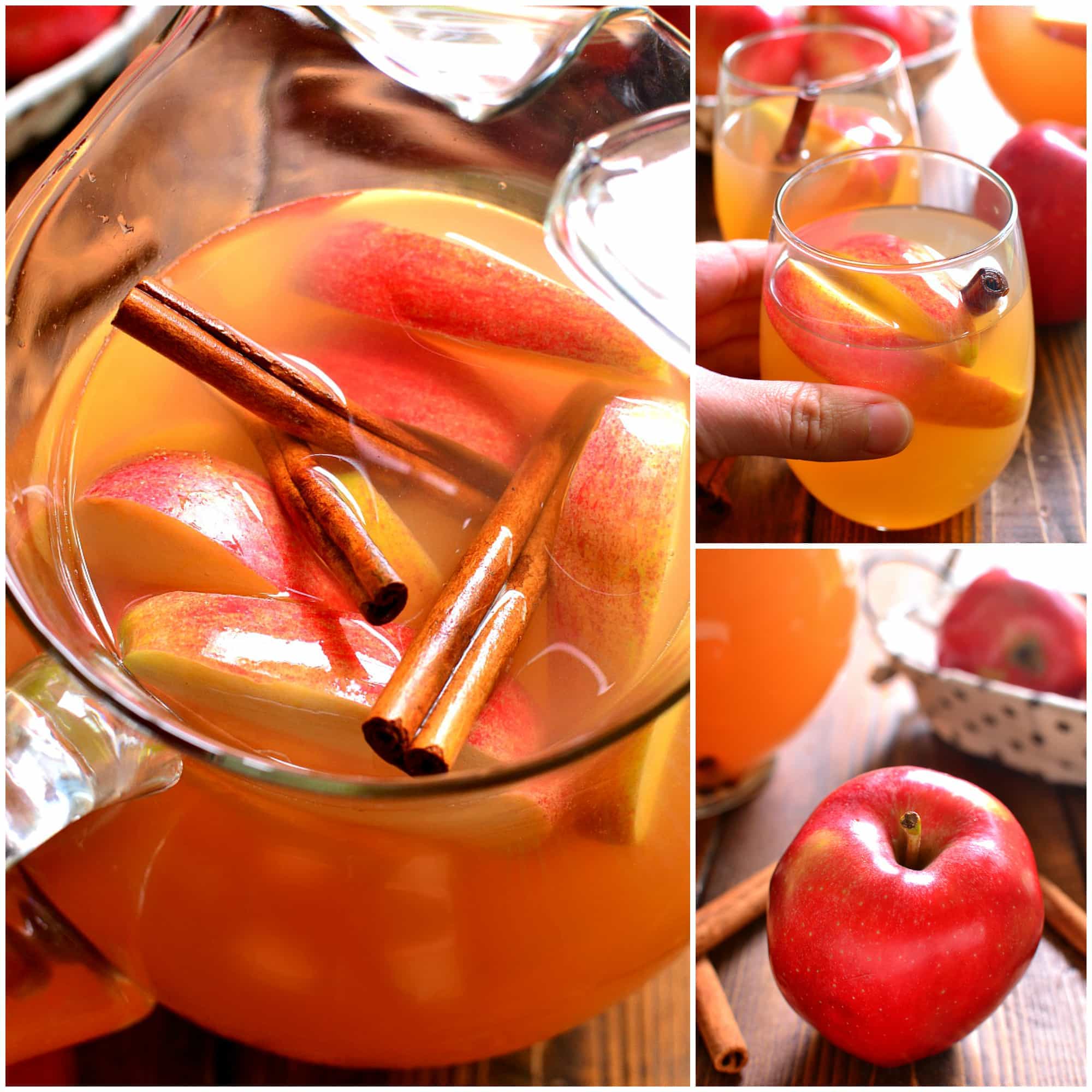 Apple Pie Sangria tastes just like apple pie...in a glass! THE perfect drink for fall!