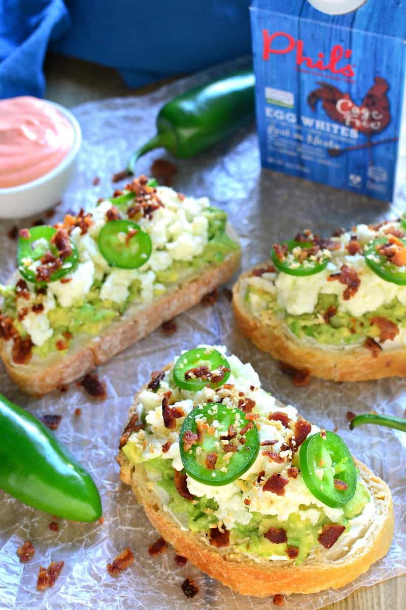 Jalapeño Popper Avocado Toast combines two classics in one delicious dish that's perfect for breakfast, lunch, or an anytime snack! 