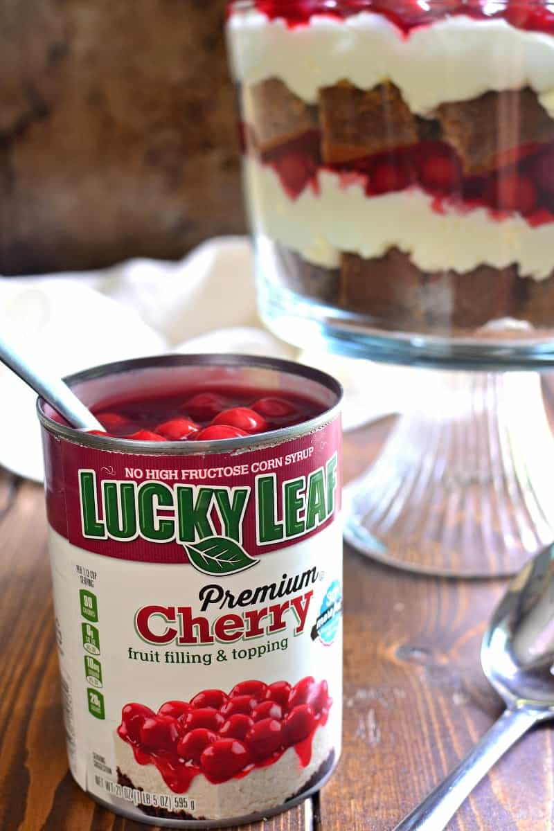 Cherry Cheesecake Gingerbread Trifle is the perfect dessert for the holidays! It's easy to make, delicious to enjoy, and guaranteed to impress all your holiday guests!