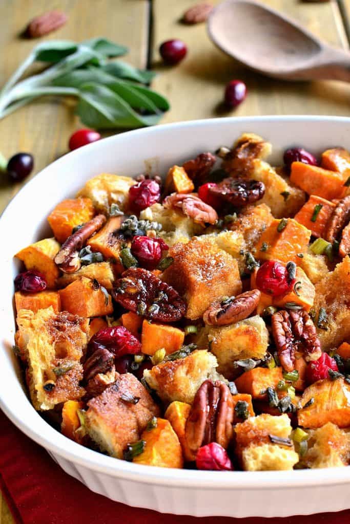 Sweet Potato Cranberry Pecan Stuffing – Lemon Tree Dwelling