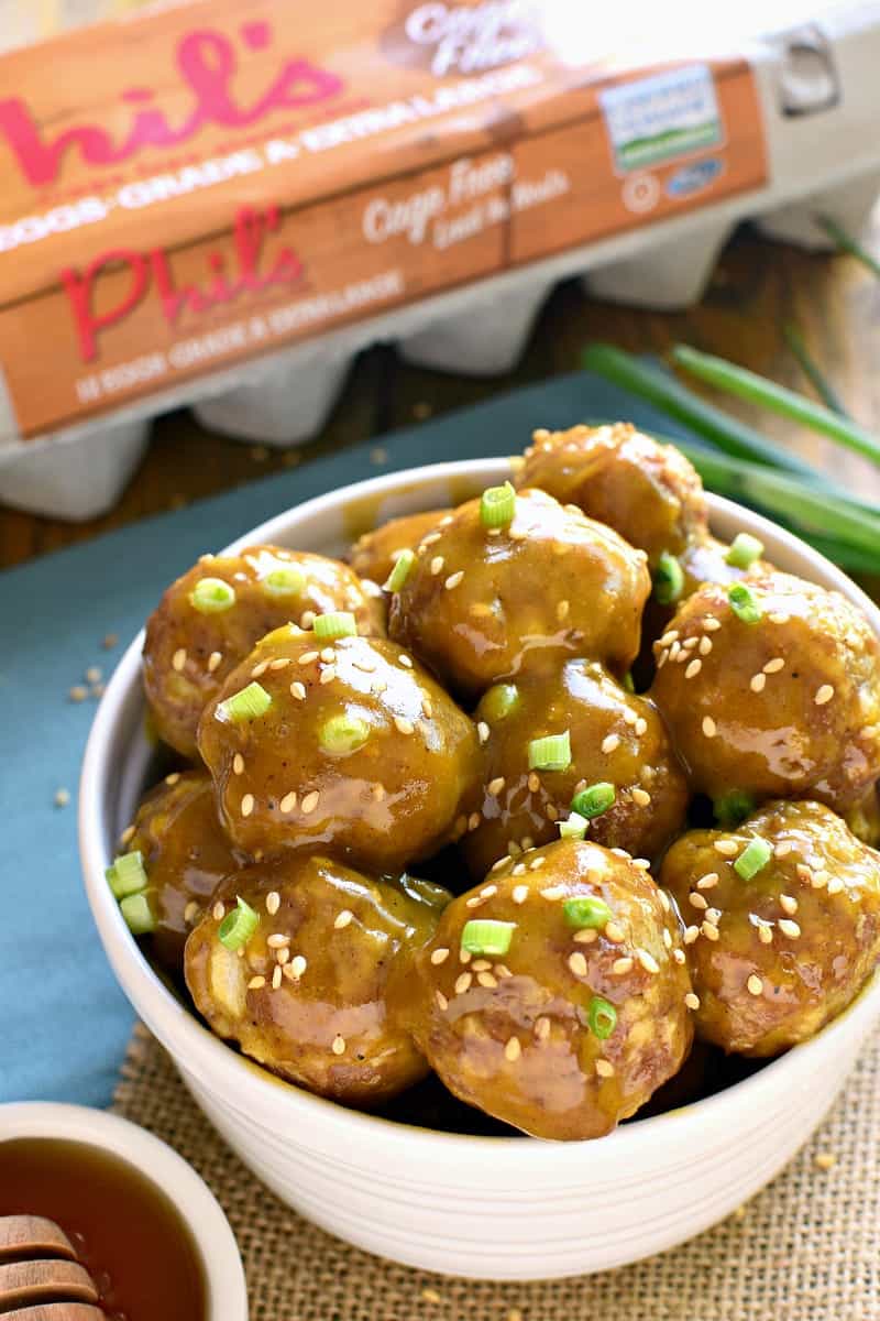 Honey Mustard Cocktail Meatballs are one of our favorite appetizers! It's a kid approved meal! The perfect blend of savory and sweet, they're guaranteed to be the hit of your next party! 