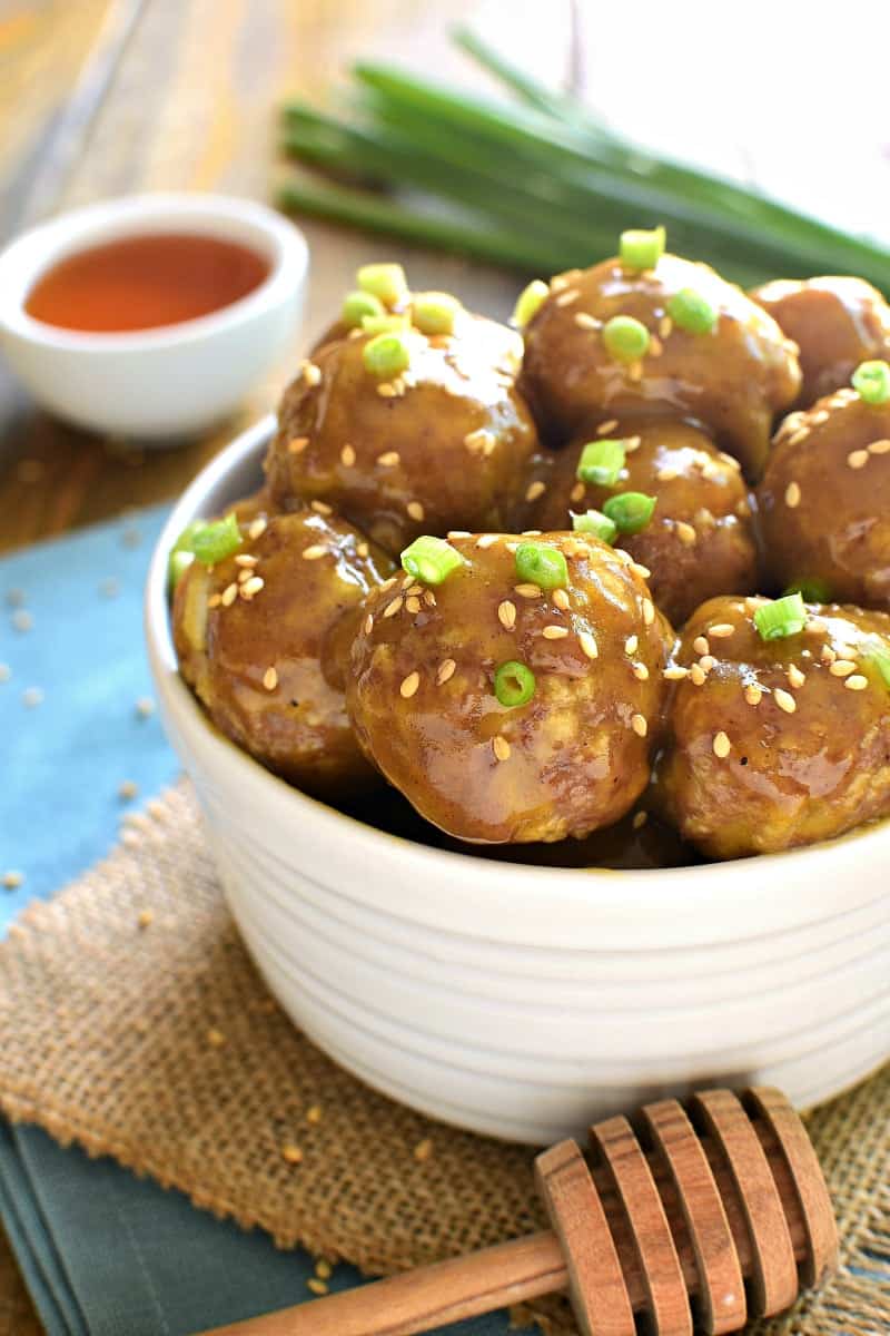 Honey Mustard Cocktail Meatballs are one of our favorite appetizers! It's a kid approved meal! The perfect blend of savory and sweet, they're guaranteed to be the hit of your next party! 