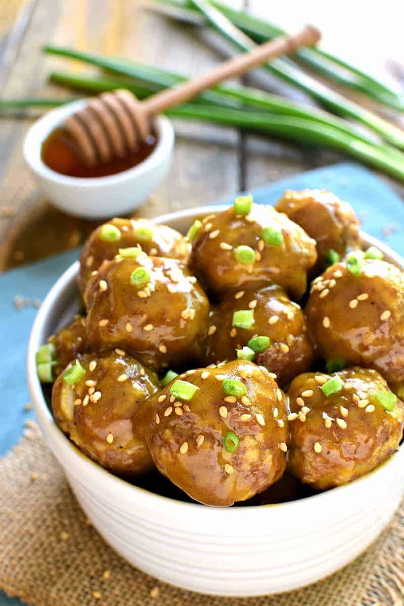 Honey Mustard Cocktail Meatballs are one of our favorite appetizers! It's a kid approved meal! The perfect blend of savory and sweet, they're guaranteed to be the hit of your next party! 