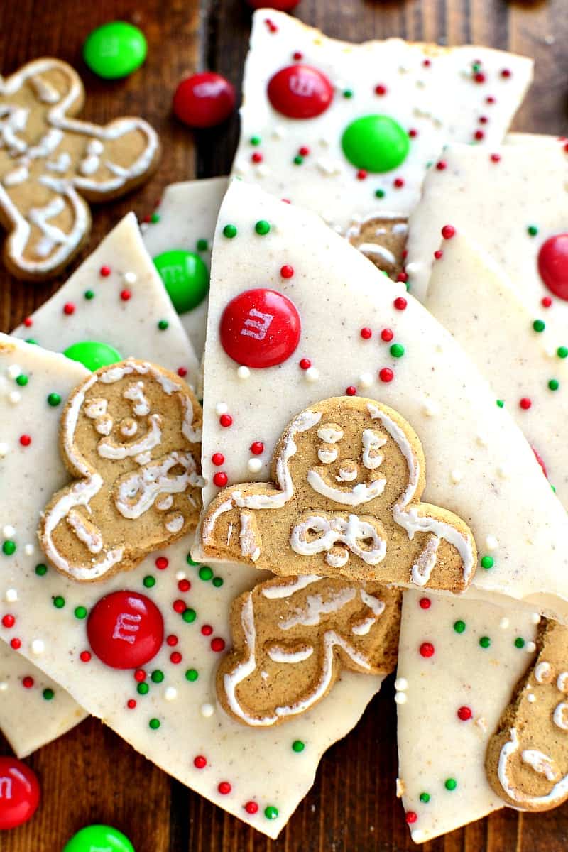 This White Chocolate Gingerbread Bark is easy to make, fun to eat, and perfect for holiday gifting!