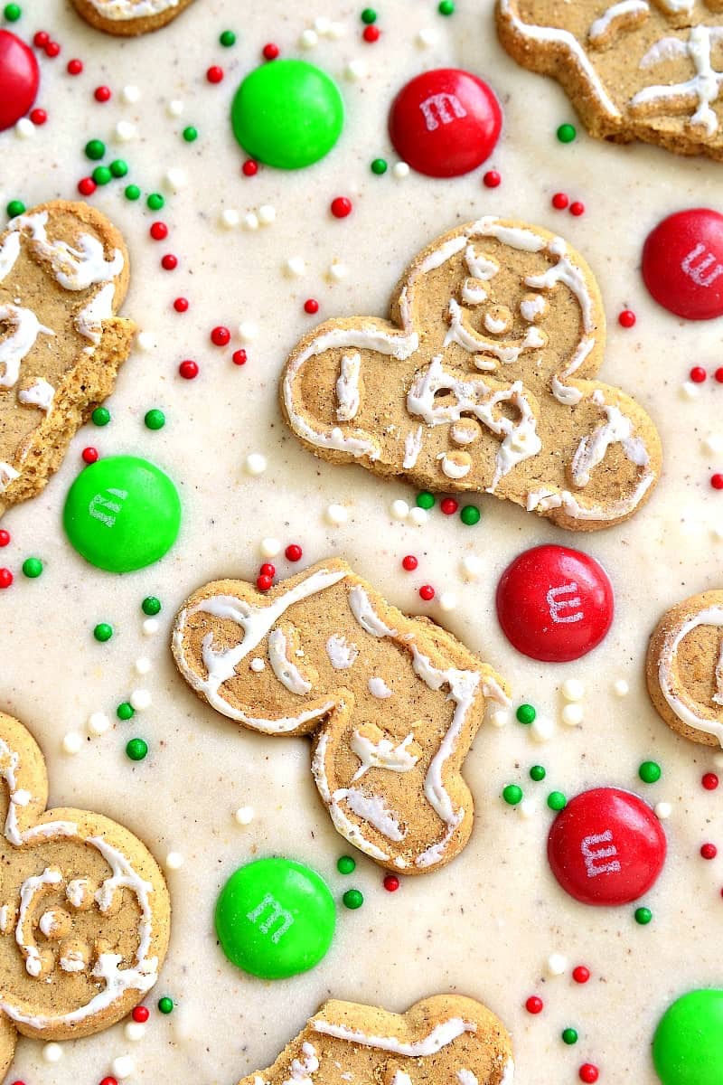 This White Chocolate Gingerbread Bark is easy to make, fun to eat, and perfect for holiday gifting!