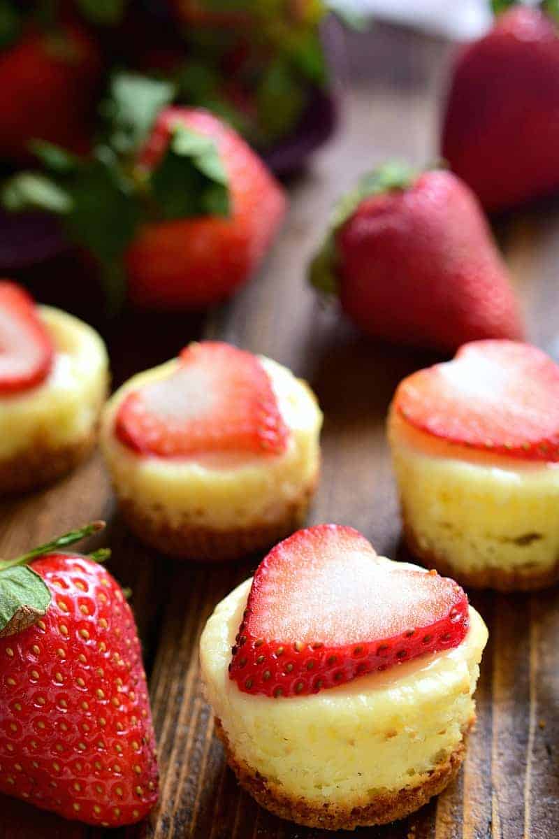 These Strawberry Lemon Cheesecake Bites combine the delicious flavors of strawberry and lemon in a sweet little bite sized treat!