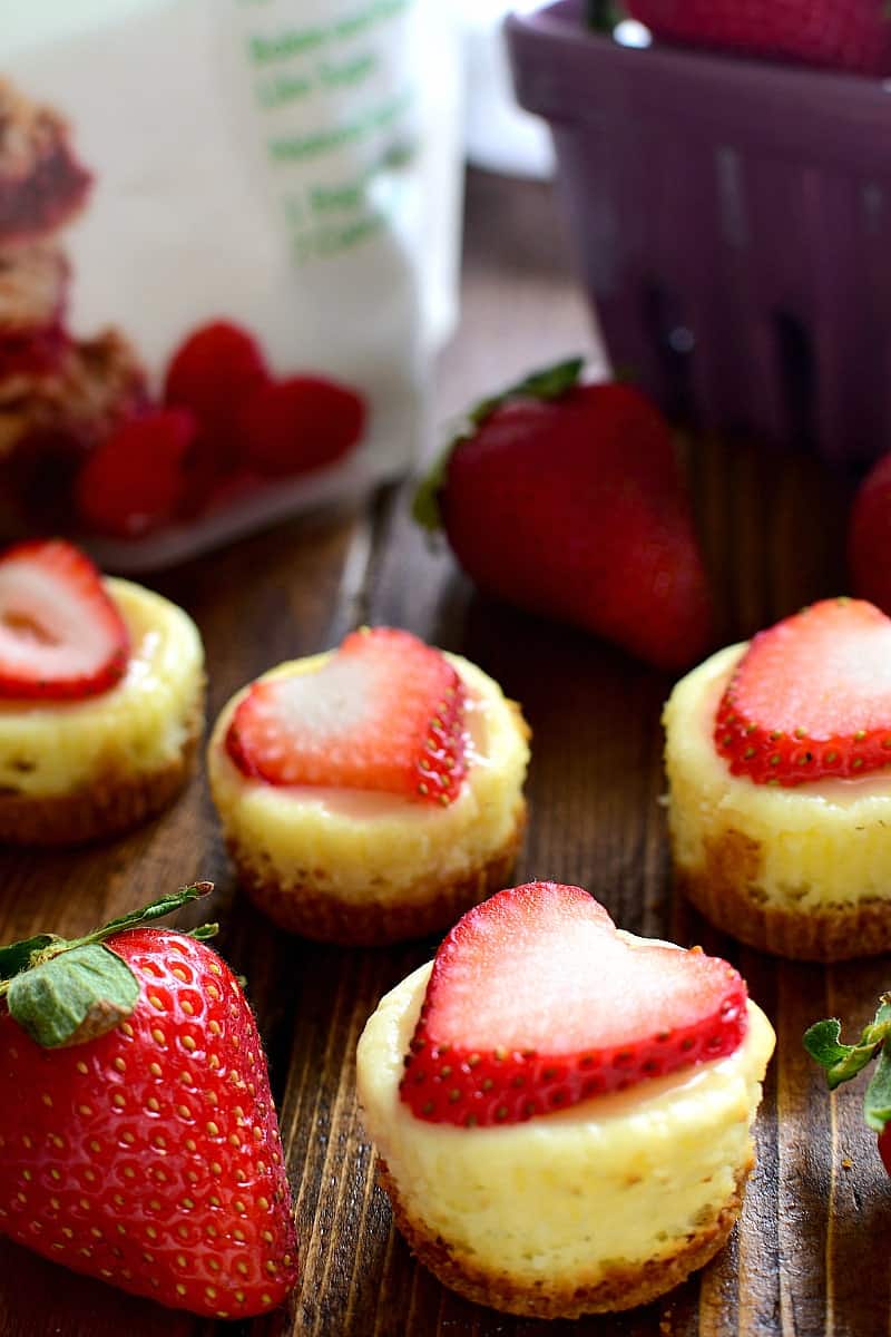 These Strawberry Lemon Cheesecake Bites combine the delicious flavors of strawberry and lemon in a sweet little bite sized treat!