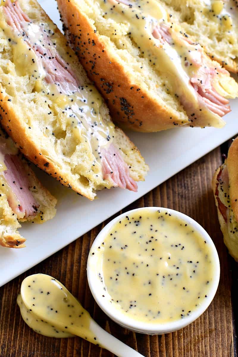 If you love honey mustard, this Honey Mustard Ham & Cheese Sandwich is for you! Perfect for lunch or dinner....a delicious twist on a classic!