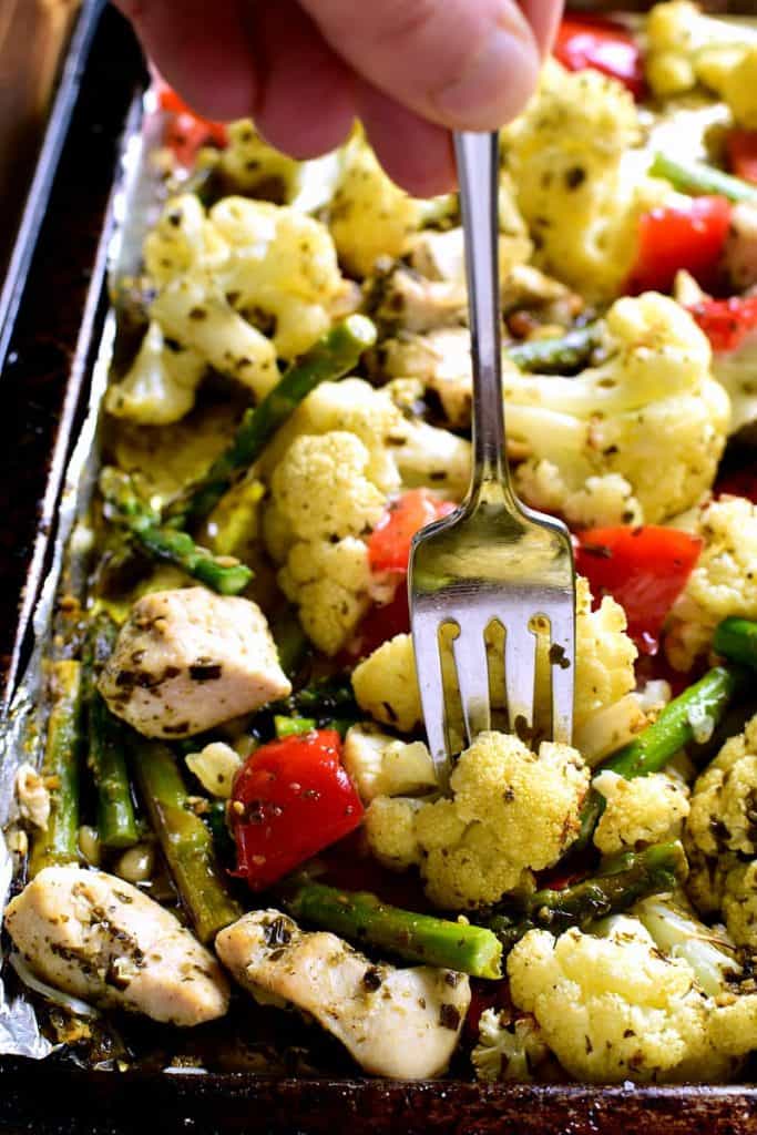 Sheet Pan Pesto Chicken