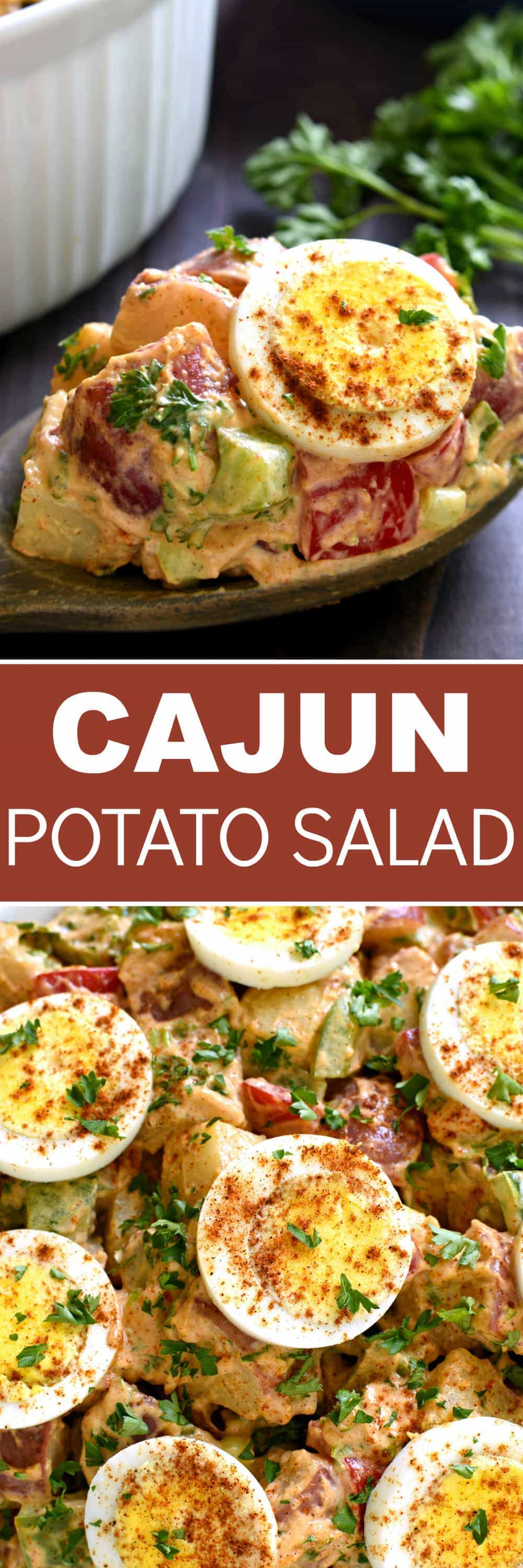 This Cajun Potato Salad is flavor-packed and delicious! The best twist on a classic summer salad....with a kick!