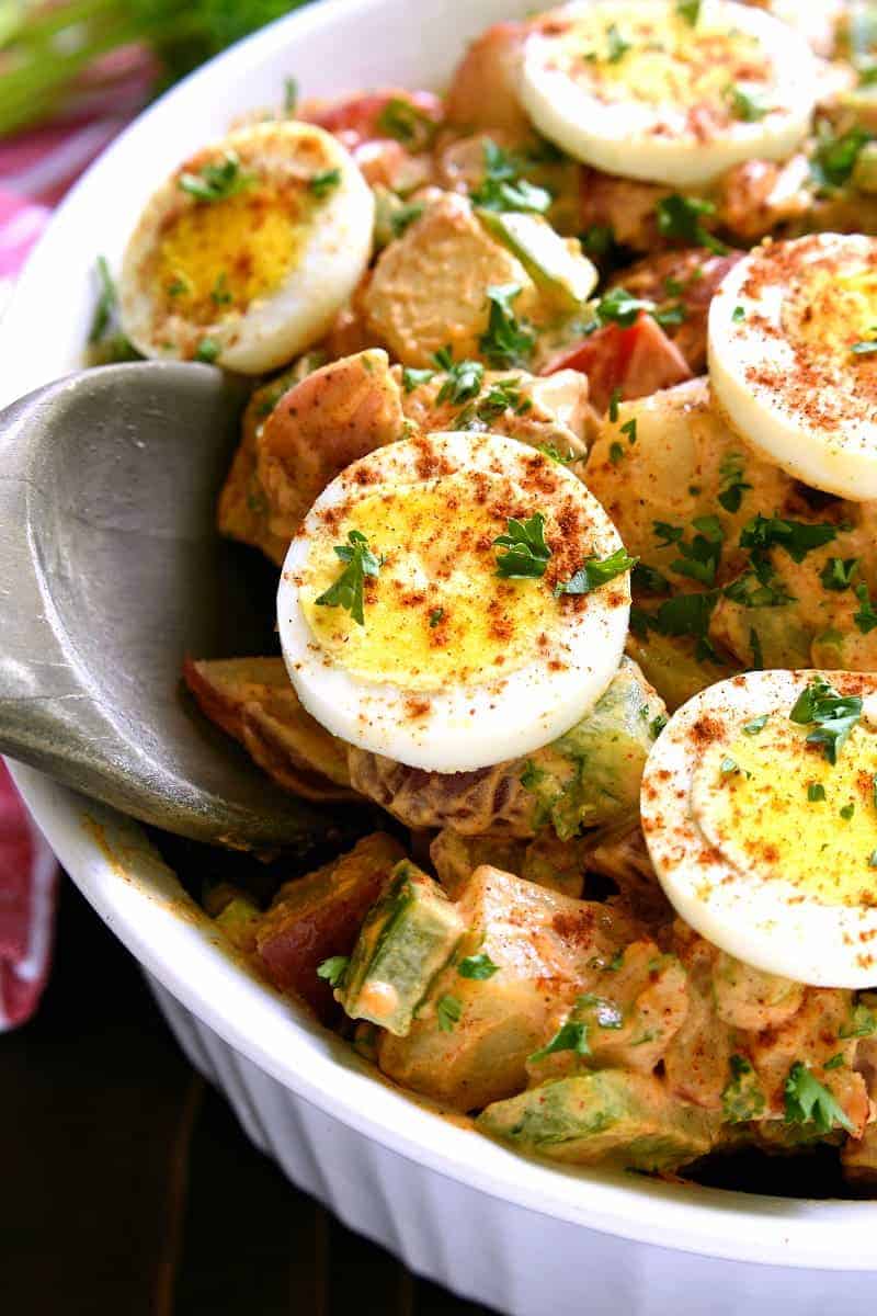 This Cajun Potato Salad is flavor-packed and delicious! The best twist on a classic summer salad....with a kick!