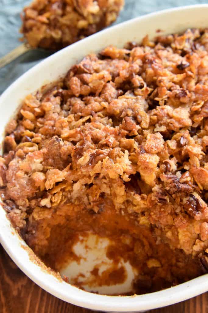 Sweet Potato Casserole with Brown Sugar Pecan Topping – Lemon Tree Dwelling