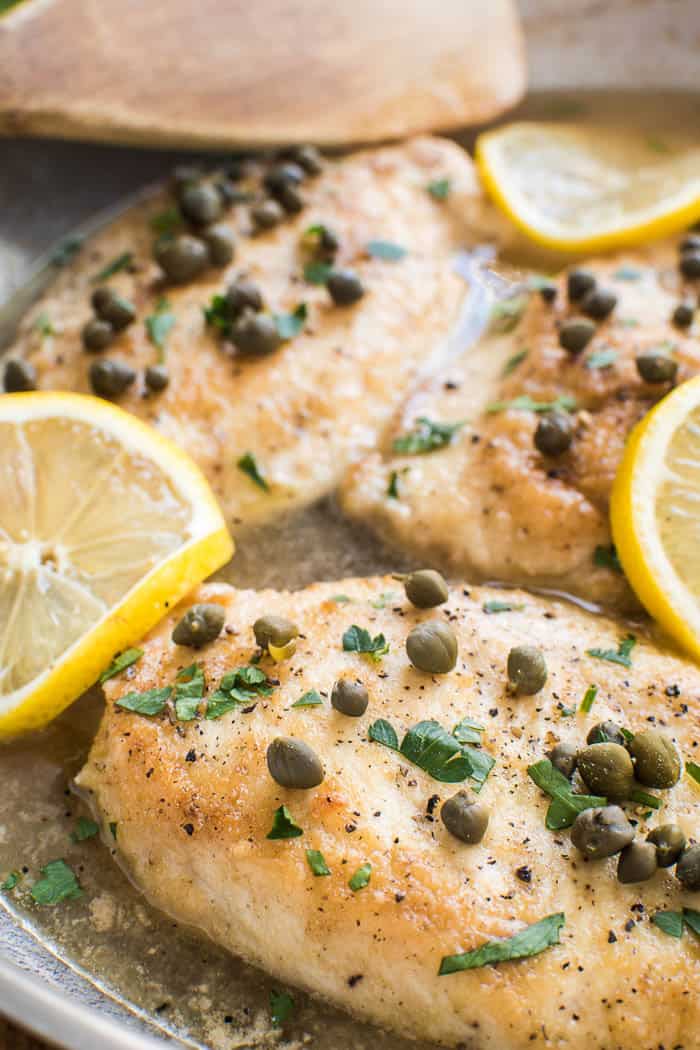 Take advantage of citrus season with this Easy Lemon Chicken Piccata! Made with just a handful of ingredients, this recipe is quick, easy, and packed with the BEST flavor. If you've ever tried Chicken Piccata at an Italian restaurant, this version tastes just like it....only better!