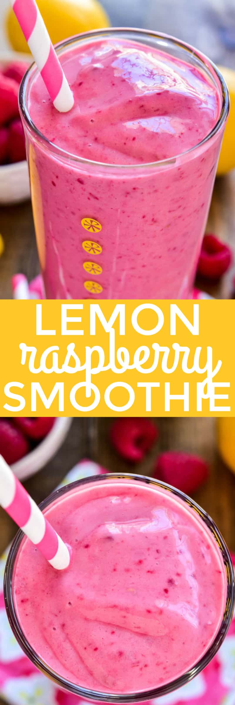 This Lemon Raspberry Smoothie is the ultimate taste of spring! It combines the delicious flavors of raspberry and lemon in an easy smoothie recipe that's perfect for breakfast, snack, or even a lighter dessert. 