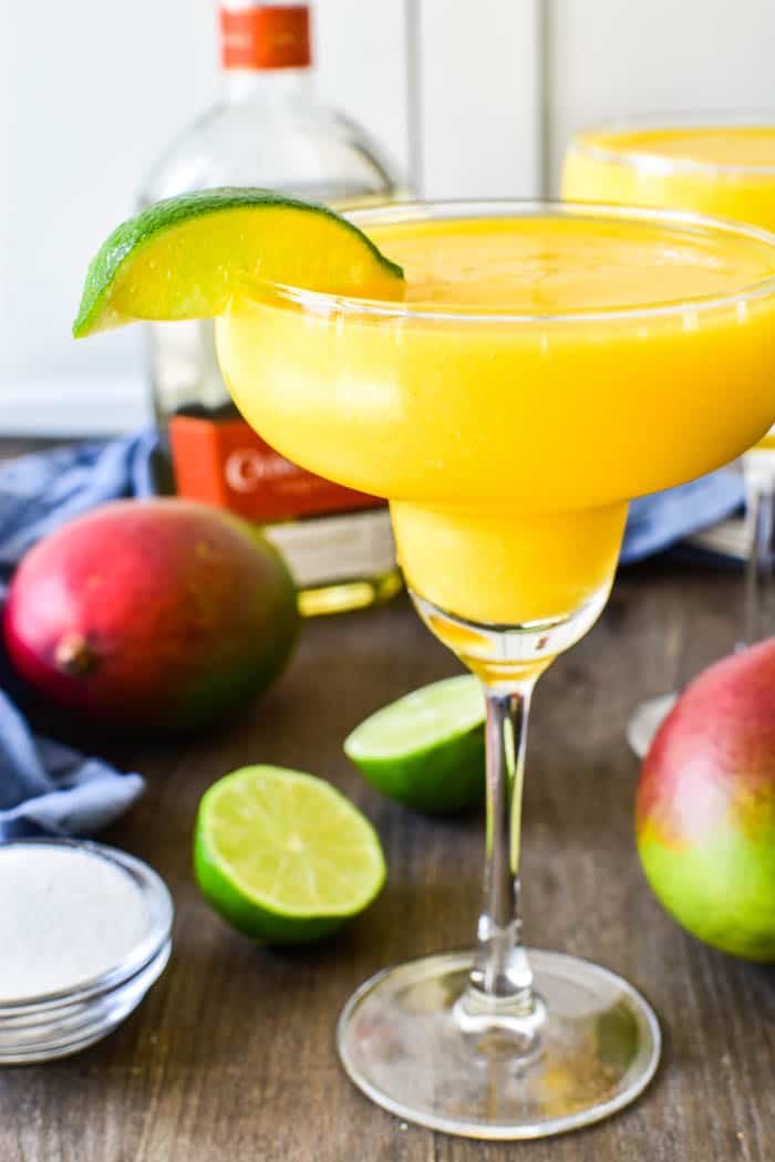 Close-up of Frozen Mango Margarita