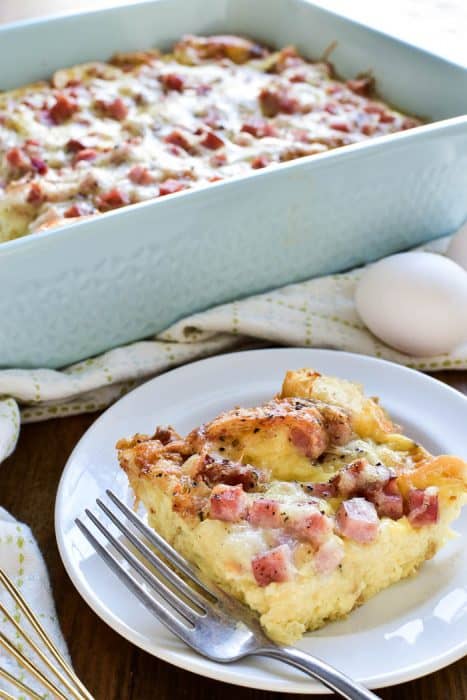 Ham & Cheese Croissant Egg Bake – Lemon Tree Dwelling