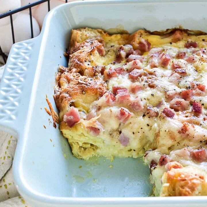 Ham & Cheese Croissant Egg Bake – Lemon Tree Dwelling