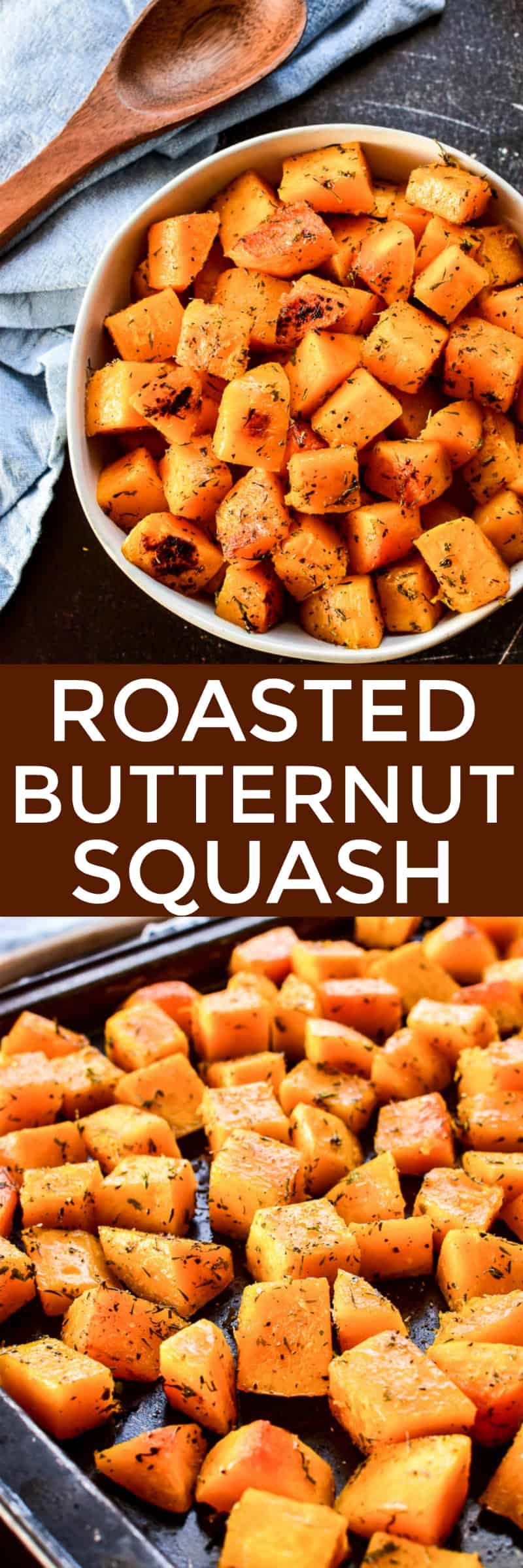 Collage image of Roasted Butternut Squash