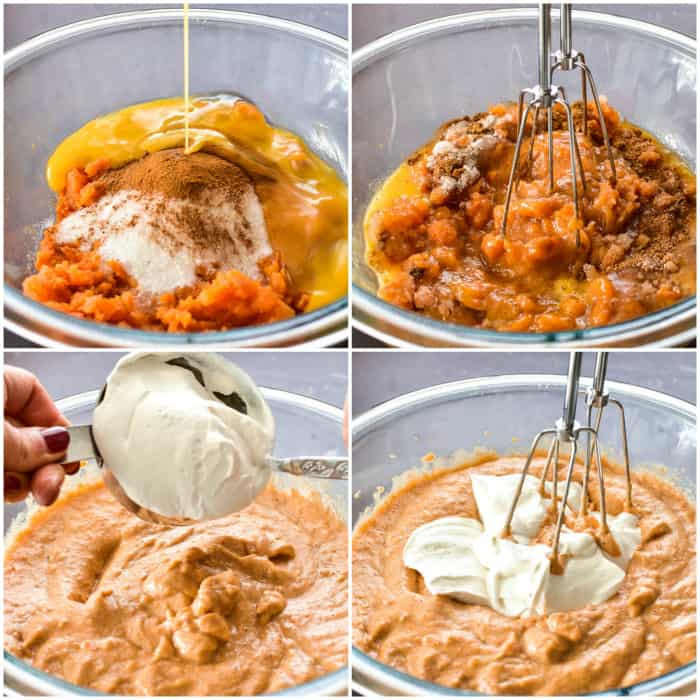 Step by step - how to make sweet potato pie filling