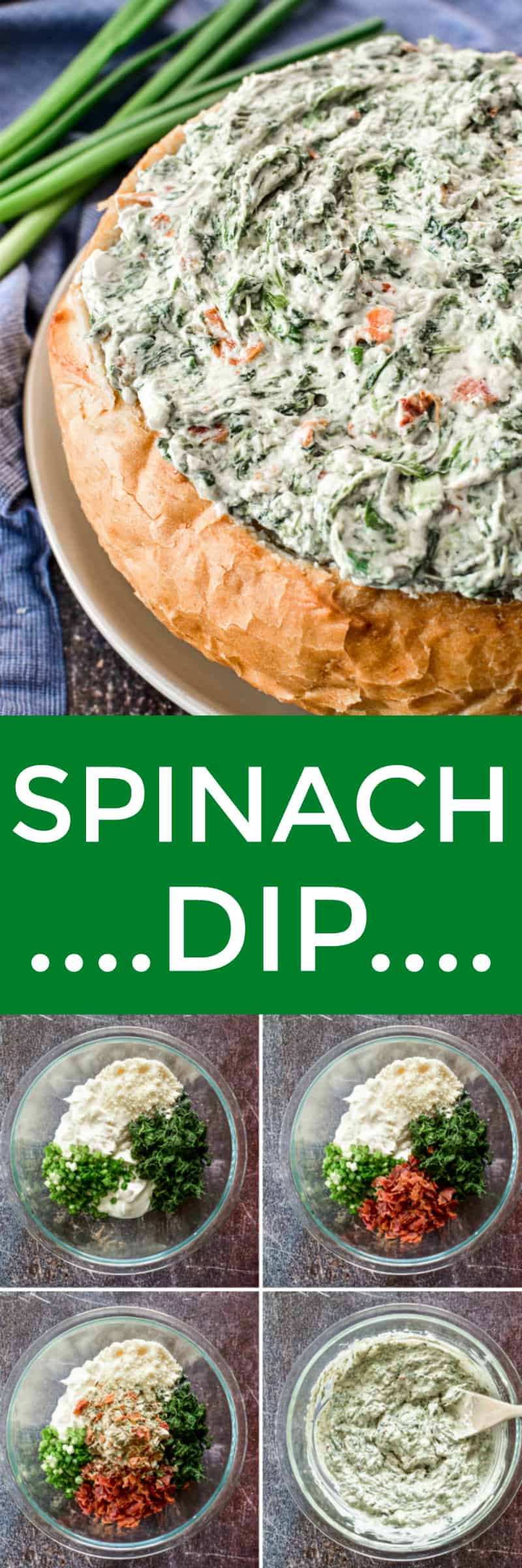 Spinach Dip collage 