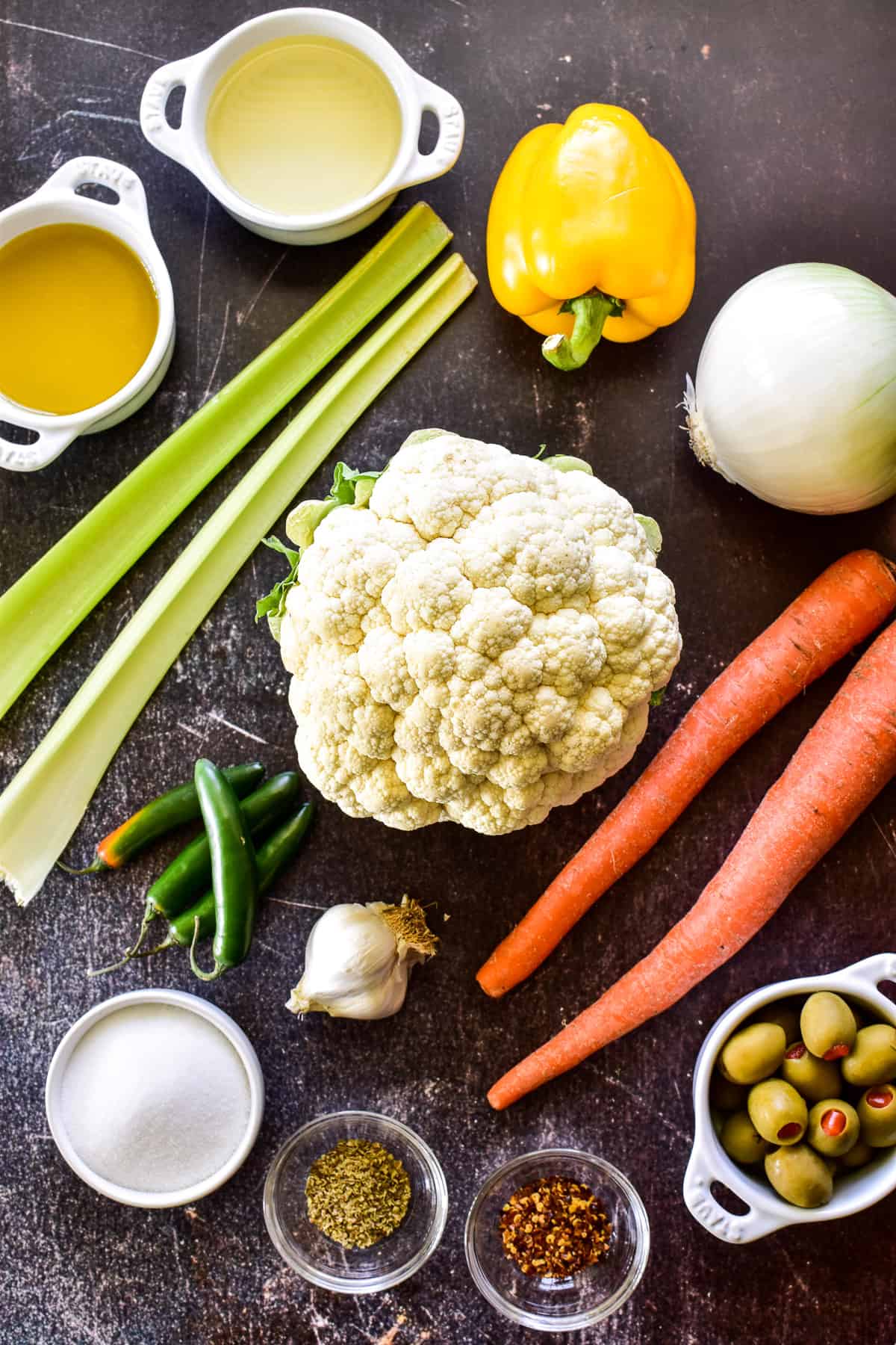 Giardiniera ingredients