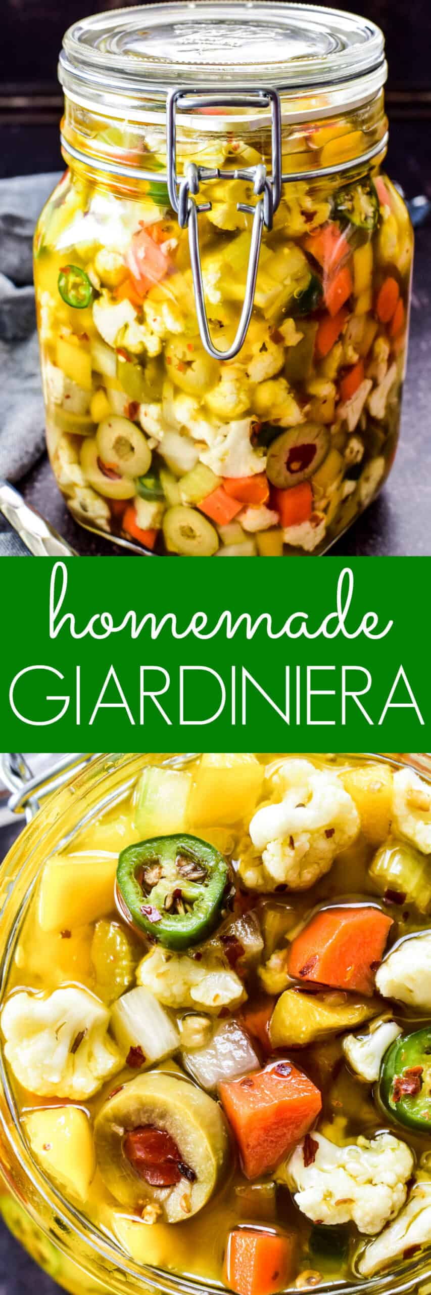 Collage image of Homemade Giardiniera