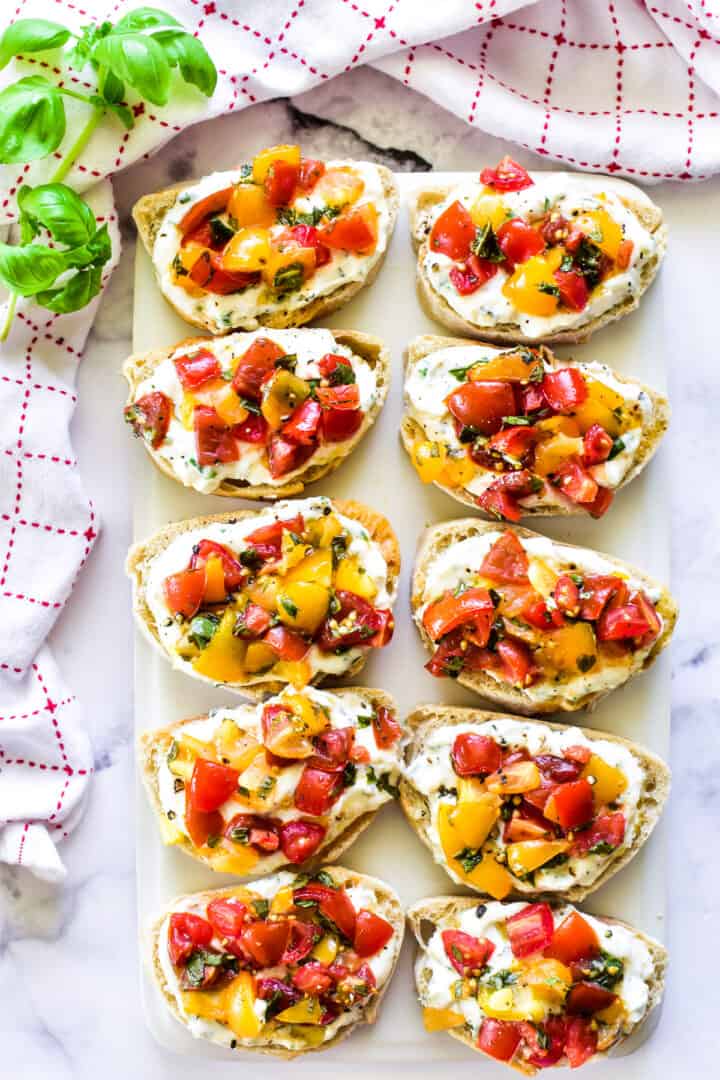 Whipped Ricotta Bruschetta – Lemon Tree Dwelling