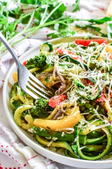 Zucchini Noodle Pasta Primavera – Lemon Tree Dwelling