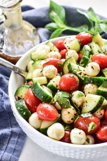 Cucumber Caprese Salad – Lemon Tree Dwelling